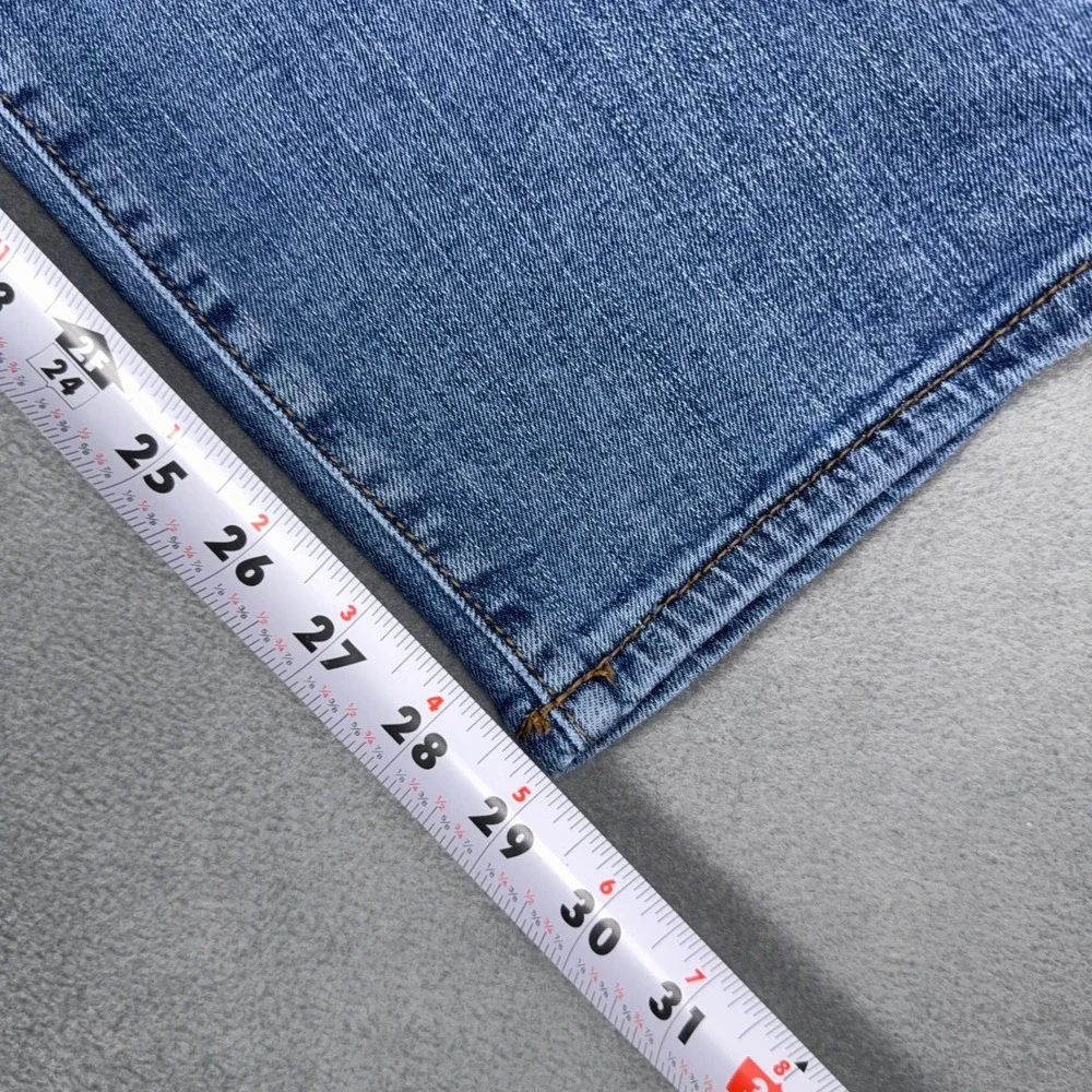 Lee Jeans Mens 33x30 Straight Leg Regular Fit Medium Wash Blue‎ Denim Stretch